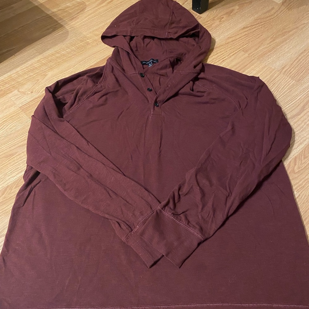 Hooded men’s long sleeve shirt